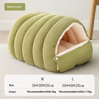 Heated Cat Bed Winter Warm Plush House with Removable Cover Waterproof Scratch Resistant for Cats Small Dogs Comfort Pet Warmth