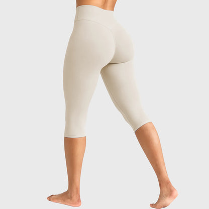GYMER Softmotion High Waisted Capri Leggingsr Form Invisible Scrunch Vision Capris | Straight Waistbandcapri Leggingswomen Tummy Control Yoga Pants Casual Athletic Lounge Activewear #Backtoschool Womenswear
