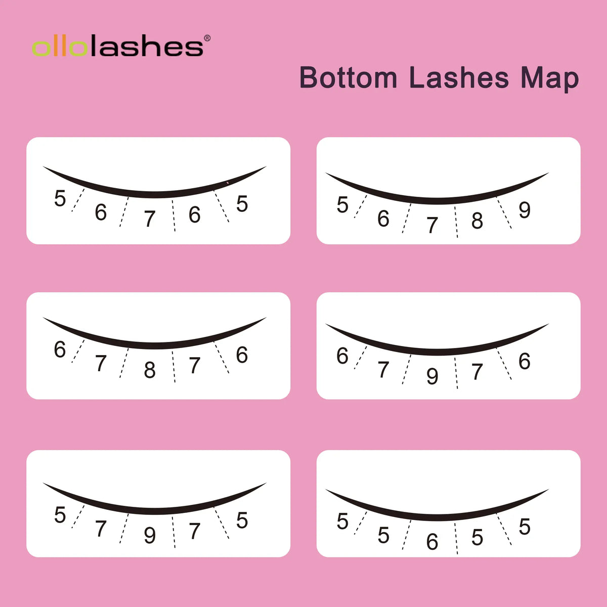 OLLOLASHES DIY Bottom Lash Clusters, Cosmetic Makeup False Lashes with J Curl, Multiple Styles, Lightweight Natural Look, Easy Application, Long Wear