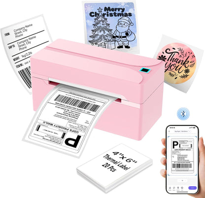 Bluetooth Thermal Label Printer,4X6 Shipping Label Printer
