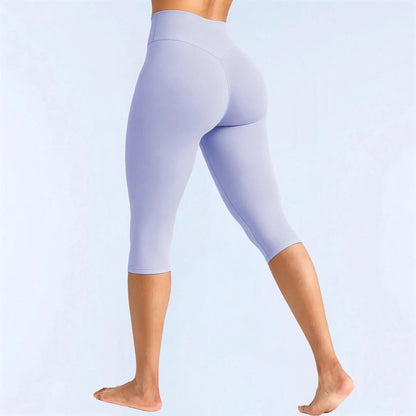 GYMER Softmotion High Waisted Capri Leggingsr Form Invisible Scrunch Vision Capris | Straight Waistbandcapri Leggingswomen Tummy Control Yoga Pants Casual Athletic Lounge Activewear #Backtoschool Womenswear