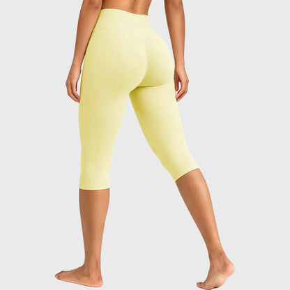 GYMER Softmotion High Waisted Capri Leggingsr Form Invisible Scrunch Vision Capris | Straight Waistbandcapri Leggingswomen Tummy Control Yoga Pants Casual Athletic Lounge Activewear #Backtoschool Womenswear