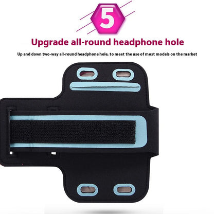 New Running Sports Phone Case Arm Band for Iphone 15 14 Pro Max XR 6 7 8 plus Samsung Note 20 10 S9 Maximum Capacity of 7 Inches