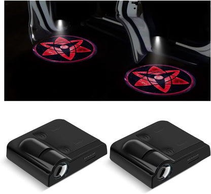2Pcs Car Door Projector Lights, Wireless LED Welcome Lamp, Eye #1