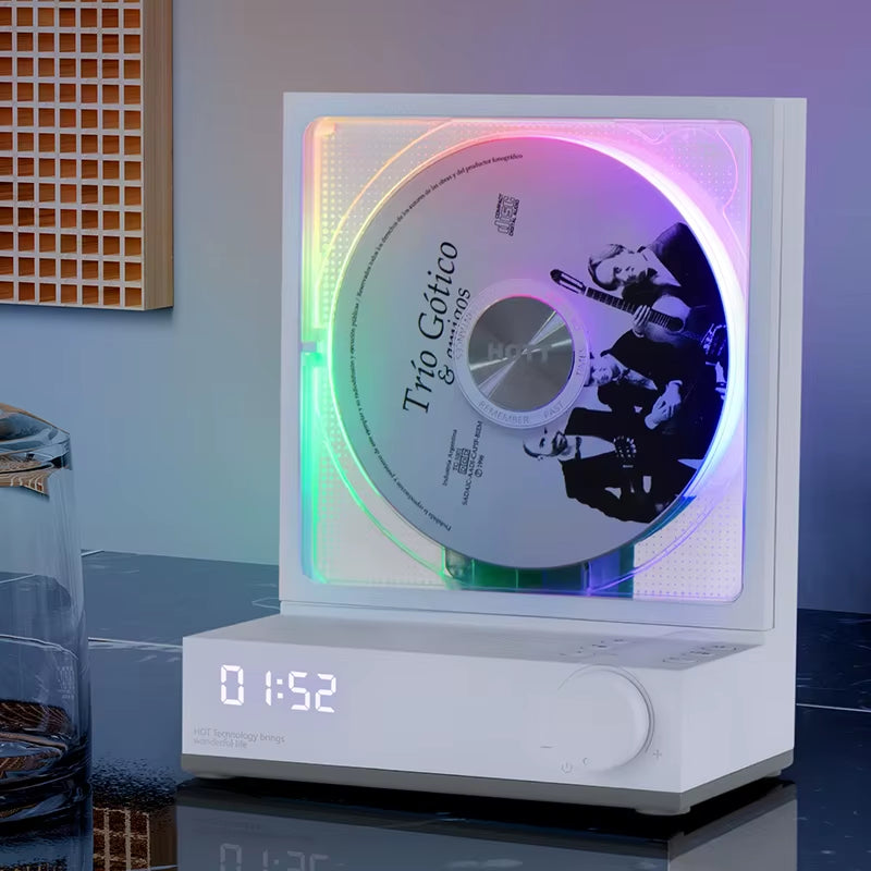 HOTT Fashion Ornament CD Player Retro CD Player Bluetooth Stereo Disc Album Music Player