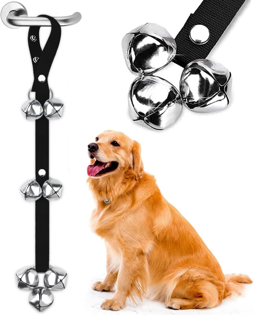 Dog Doorbells Premium Quality Training Potty Great Dog Bells Adjustable Door Bell Dog Bells for Potty Training Your Puppy the Easy Way - 7 Extra Large Loud 1.4 Doorbells