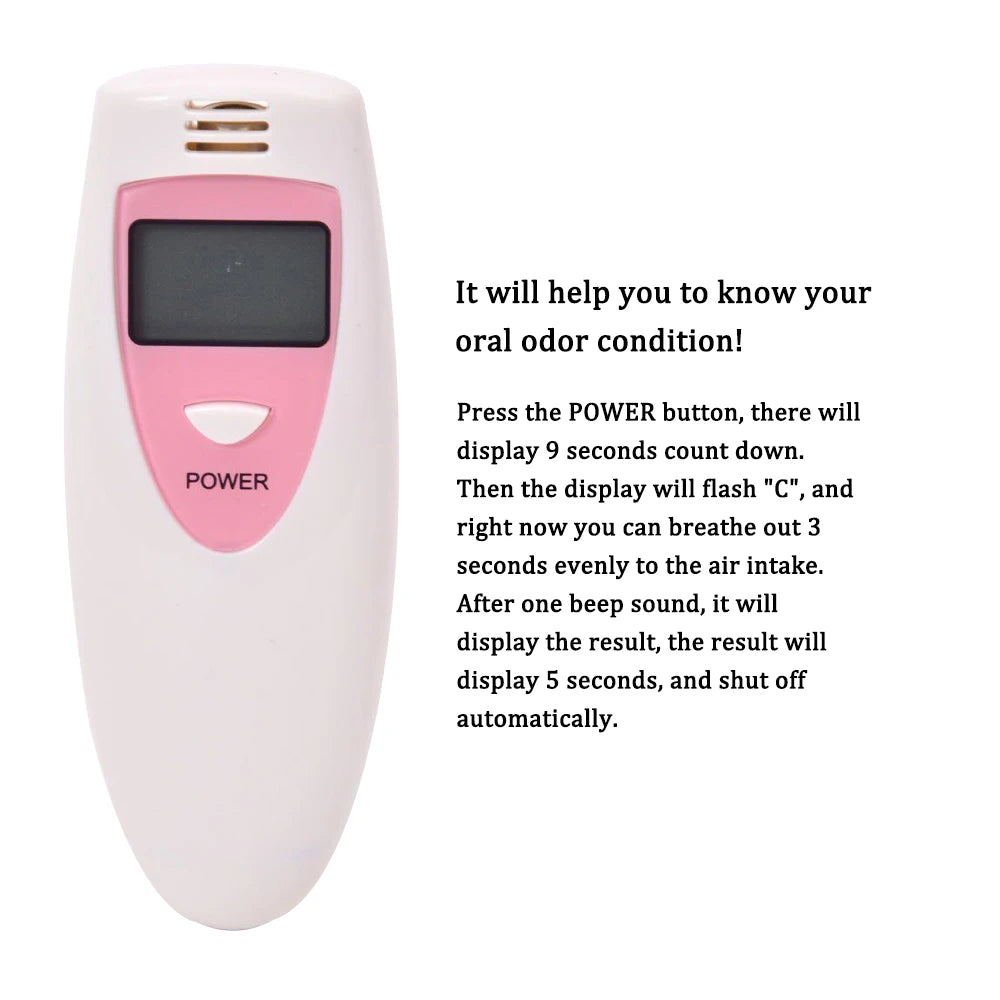 Portable Bad Breath Detector Oral Hygiene Condition Tester Mouth Internal Odor Monitor Tools Bad Breath Detector