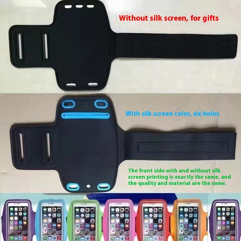 New Running Sports Phone Case Arm Band for Iphone 15 14 Pro Max XR 6 7 8 plus Samsung Note 20 10 S9 Maximum Capacity of 7 Inches