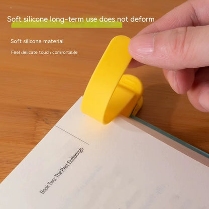 1/3 Pack of Colorful Silicone Bookmarks, Automatically Turning Pages, a Student Accessory for Easy Reading and Bookmarking.